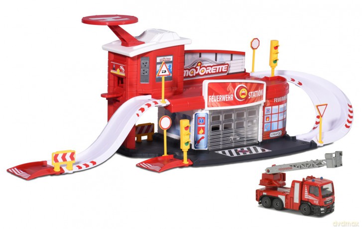 Majorette Creatix Remiza strażacka + 1 auto