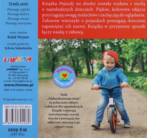 Maluszek poznaje świat. Pojazdy na drodze - Rafał Wejner [KSIĄŻKA]