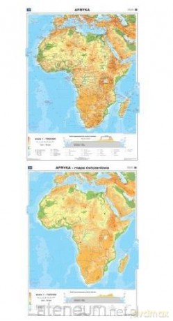 Mapa - AFRYKA Ogólnogeograficzna
