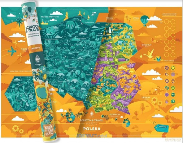 Mapa zdrapka Polska