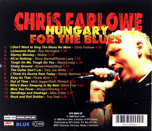 Chris Farlowe: Hungary For The Blues [CD]