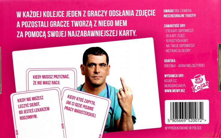 Memy: Imprezowa gra karciana dla okropnych ludzi [GRA]