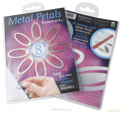 Metal Petals Bookmarks - zestaw 8 zakładek