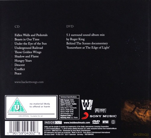 Steve Hackett: At The Edge Of Light [CD]+[DVD]