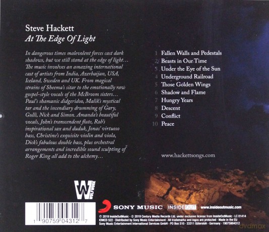 Steve Hackett: At The Edge Of Light [CD]