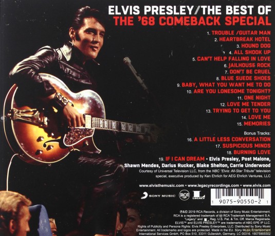 Elvis Presley: Elvis: '68 Comeback Special: 50th Anniversary Edition [CD]