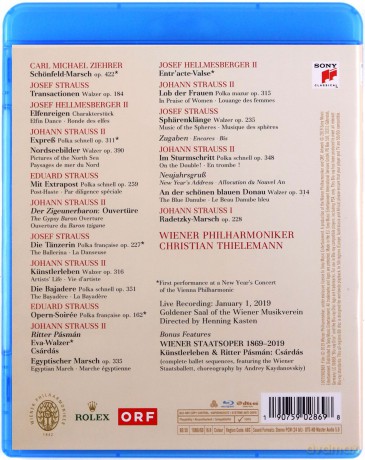 Christian Thielemann & Wiener Philharmoniker: Neujahrskonzert 2019 / New Year's Concert 2019 (Koncert Noworoczny Wiedeń 2019) [Blu-Ray]