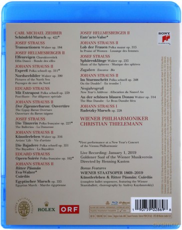 Christian Thielemann & Wiener Philharmoniker: Neujahrskonzert 2019 / New Year's Concert 2019 (Koncert Noworoczny Wiedeń 2019) [Blu-Ray]