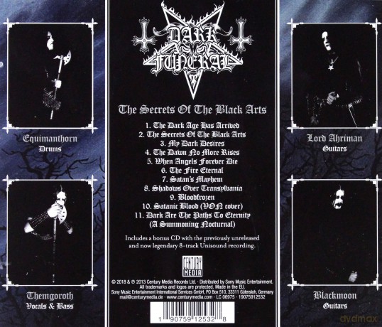 Dark Funeral: The Secrets Of The Black Arts (Re-Issue + Bonus) [2CD]