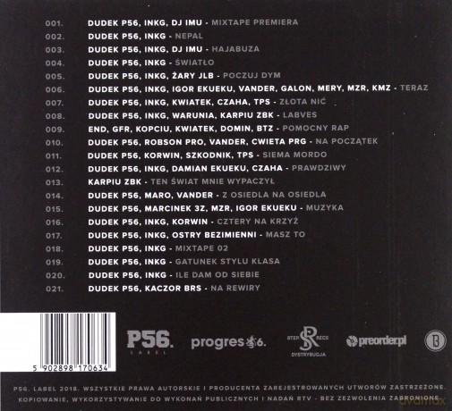 Dudek P56: Mixtape P56 Label 01 [CD]