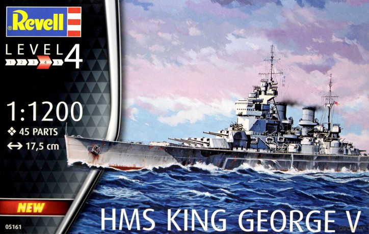 Model plastikowy Statek HMS King George V
