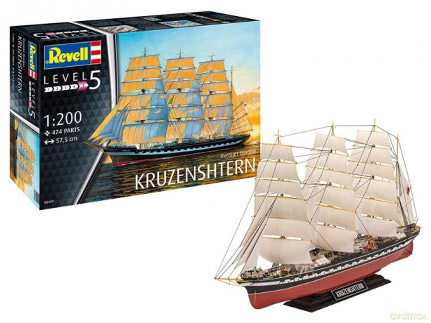 Model plastikowy Statek rosyjski Kruzenshtern