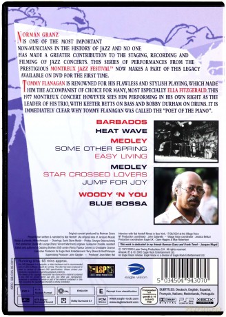 Tommy Flanagan: Norman Granz [DVD]
