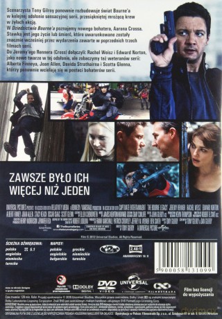 Bourne 1-5 Kolekcja: Tożsamość Bourne'a / Krucjata Bourne'a / Ultimatum Bourne'a / Dziedzictwo Bourne'a / Jason Bourne Pakiet [5DVD]