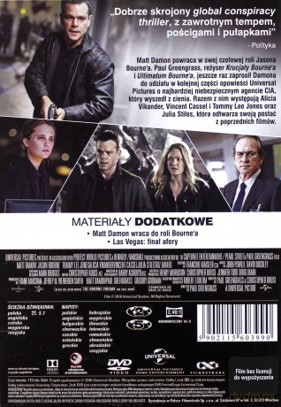 Bourne 1-5 Kolekcja: Tożsamość Bourne'a / Krucjata Bourne'a / Ultimatum Bourne'a / Dziedzictwo Bourne'a / Jason Bourne Pakiet [5DVD]