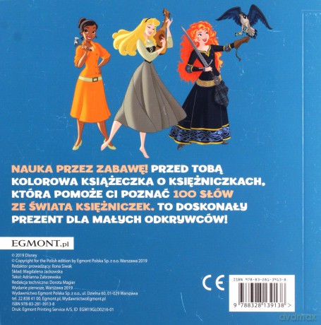 Disney księżniczka. 100 pierwszych słów [KSIĄŻKA]