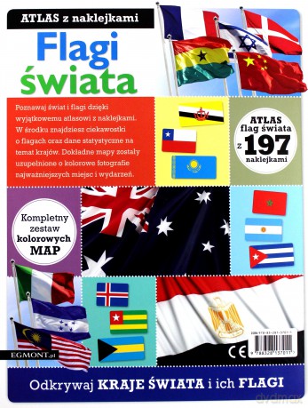 Flagi świata. Zeszyt z naklejkami. Akademia mądrego dziecka. Już to potrafię [KSIĄŻKA]