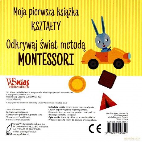 Kształty Montessori. Moja pierwsza książka - Chiara Piroddi [KSIĄŻKA]