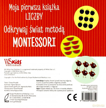 Montessori. Moja pierwsza książka. Liczby - Chiara Piroddi [KSIĄŻKA]