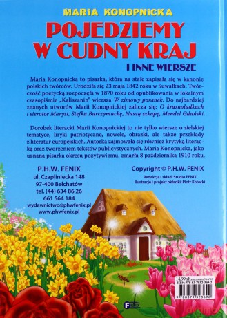 Pojedziemy w cudny kraj i inne wiersze - Maria Konopnicka [KSIĄŻKA]