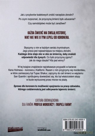 Sprawa dla koronera. Kulisy zawodu, który codziennie spotyka śmierć - John Bateson [KSIĄŻKA]