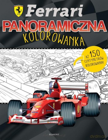 Ferrari. Panoramiczna kolorowanka [KSIĄŻKA]