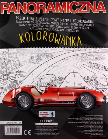 Ferrari. Panoramiczna kolorowanka [KSIĄŻKA]