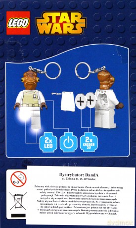 LEGO Star Wars brelok led Akbar (90020)