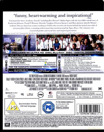 Hidden Figures (Ukryte działania) [Blu-Ray 4K]+[Blu-Ray]