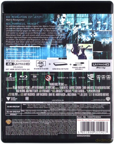 Matrix rewolucje [Blu-Ray 4K]+[Blu-Ray]