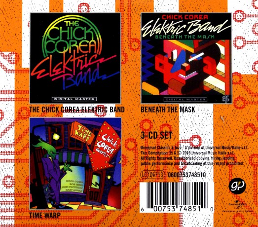 Chick Corea: 3 Essential Albums (Electric Band, Beneath The Mask, Time Wrap) [3CD]
