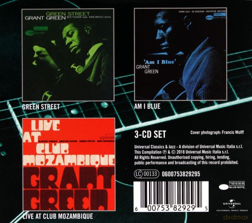 Grant Green: 3 Essential Albums (Green Street, Am I Blue, Live At Club Mozambique) [3CD]