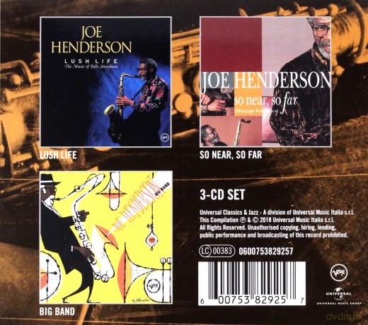 Joe Henderson: 3 Essential Albums (Lush Life, So Near, So Far, Big Band) [3CD]