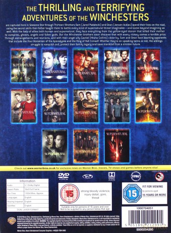 Supernatural Season 1-13 (Nie z tego świata Sezon 1-13) [BOX] [76DVD]