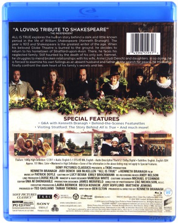 All Is True (Cała prawda o Szekspirze) [Blu-Ray]