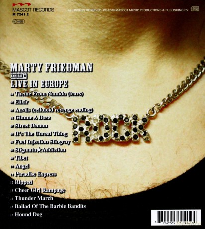 Marty Friedman: Live In Europe [CD]
