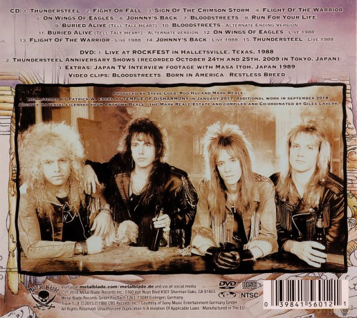 Riot: Thundersteel 30th Anniversary Edition (digipack) [DVD]+[CD]