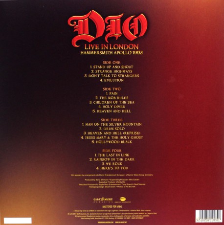Dio: Live in London - Hammersmith Apollo 1993 [2xWinyl]+[CD]