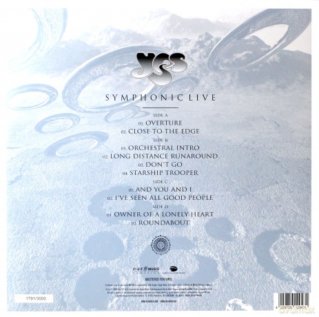 Yes: Symphonic Live Live in Amsterdam 2001 [2xWinyl]+[CD]