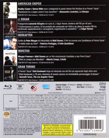 American Sniper / J. Edgar / Hereafter / Invictus / Gran Torino [BOX] [5xBlu-Ray]