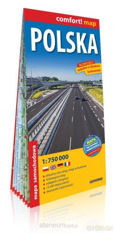 Comfort!map Polska 1:750 000 mapa w.2019