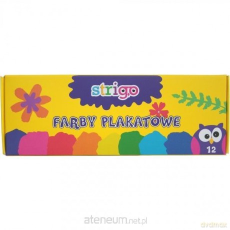 Farby plakatowe 12 kolorów