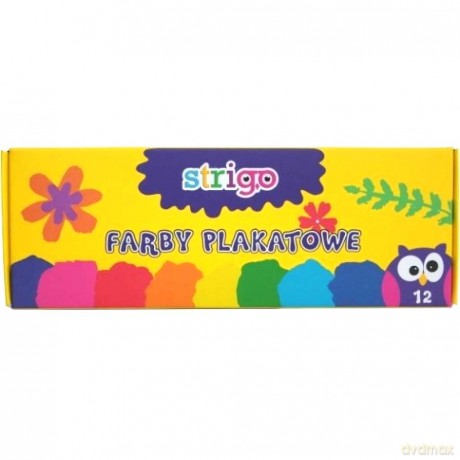 Farby plakatowe 12 kolorów