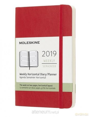 Kalendarz 2019 tygodniowy 12MP czerwony szkarłatny horyzon [KALENDARZ]