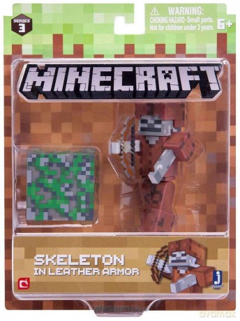 Minecraft - figurka Szkielet w skórzanej zbroi [FIGURKA]