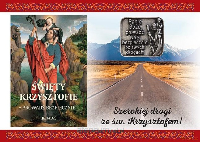 Modlitewnik. Święty Krzysztofie...+ plakietka [KSIĄŻKA]