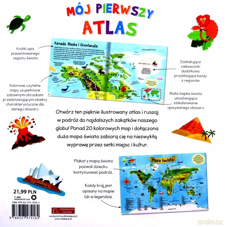 Mój pierwszy atlas - Philip Steele [KSIĄŻKA]