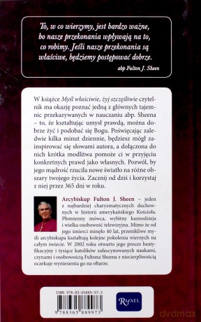 Myśl właściwie żyj szczęśliwie. 365 refleksji - abp. Fulton J. Sheen [KSIĄŻKA]