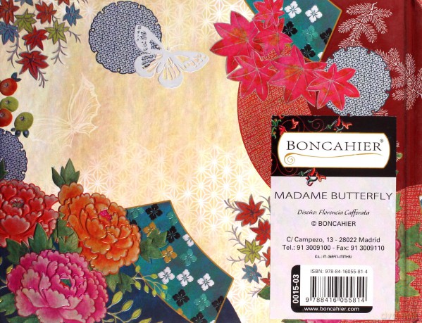 Notatnik ozdobny 0015-03 Madame Butterfly