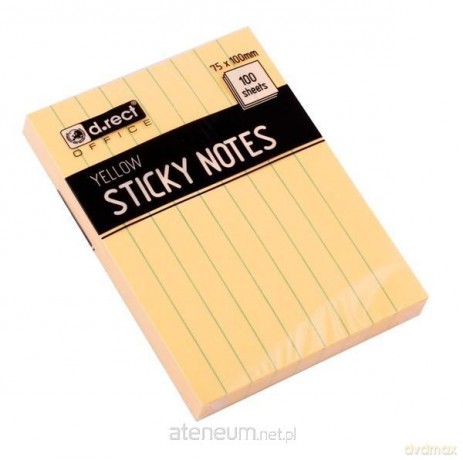 Notes samoprzylepny 75x100mm w linie